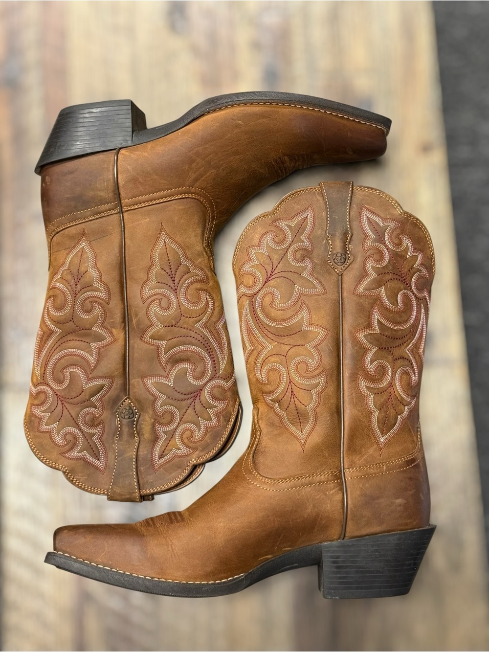 ARIAT Women's Round Up Western boots - Square Toe - Broad Square Toe Size 11 - Picture 3 of 6